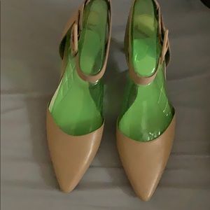 Sam Edelman nude/tan heels